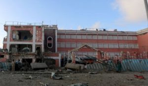 Somalia: Muslims set off two jihad suicide bombs at Mogadishu hotel, murdering 20