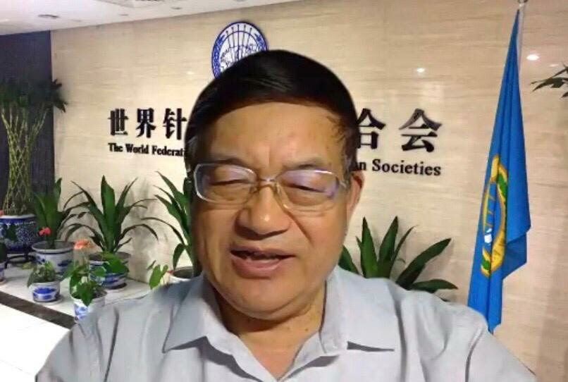 Videoconferência China Brasil - presidente da WFAS, Lyu Baoyan