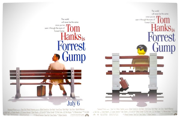Releitura do poster do filme feita com lego!