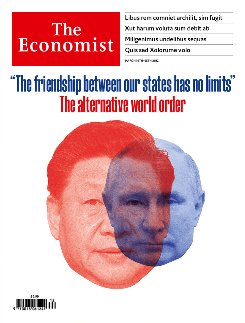 The Economist Magazine Cover For 19 March, 2022 Ohaman171