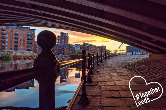 Photo of sunrise in Leeds near canal