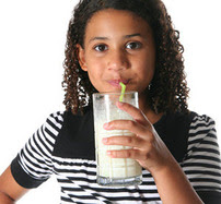 Child drinking milk
